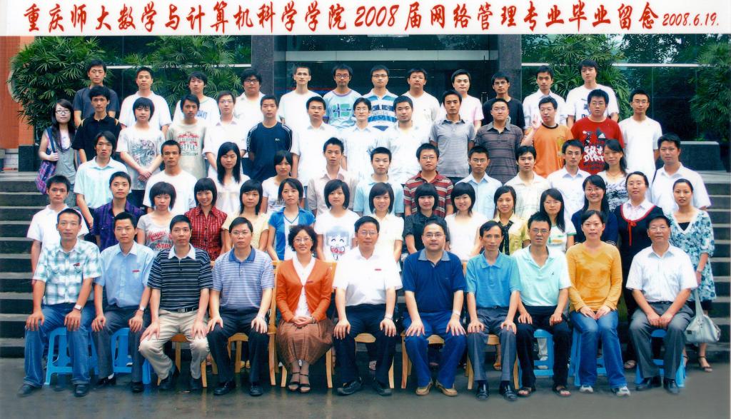 2004级网络管理专业毕业合影