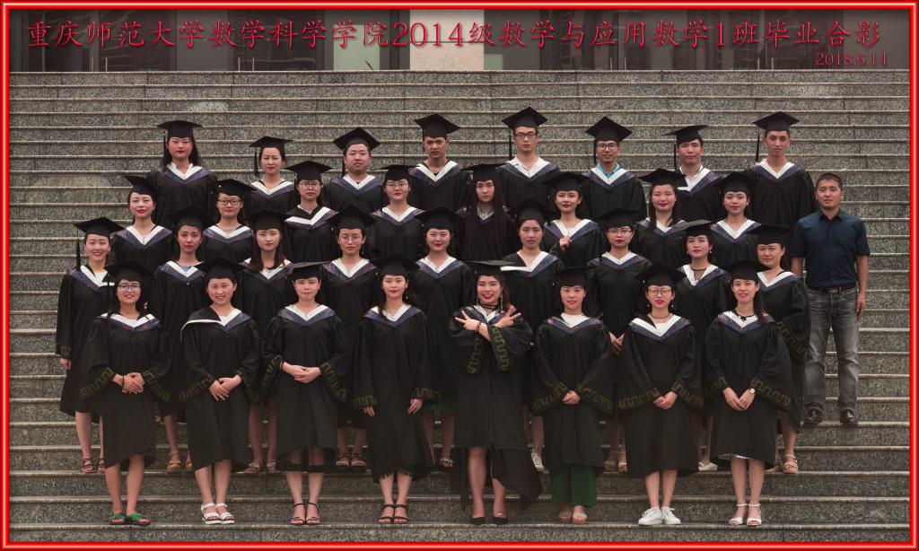 2014级数学与应用数学专业1班毕业合影