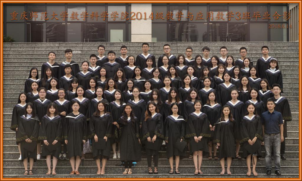 2014级数学与应用数学专业2班毕业合影